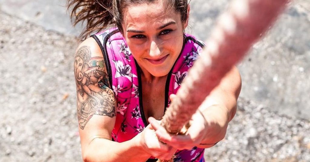 rope climbs in weighted vest