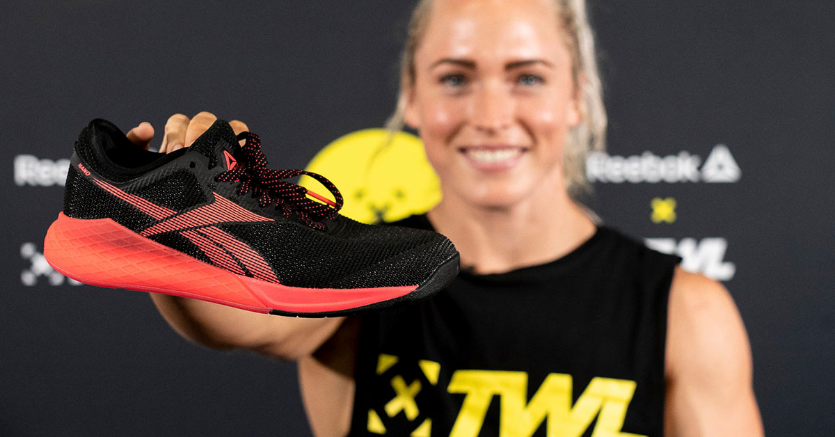 jess holding reebok nano 9