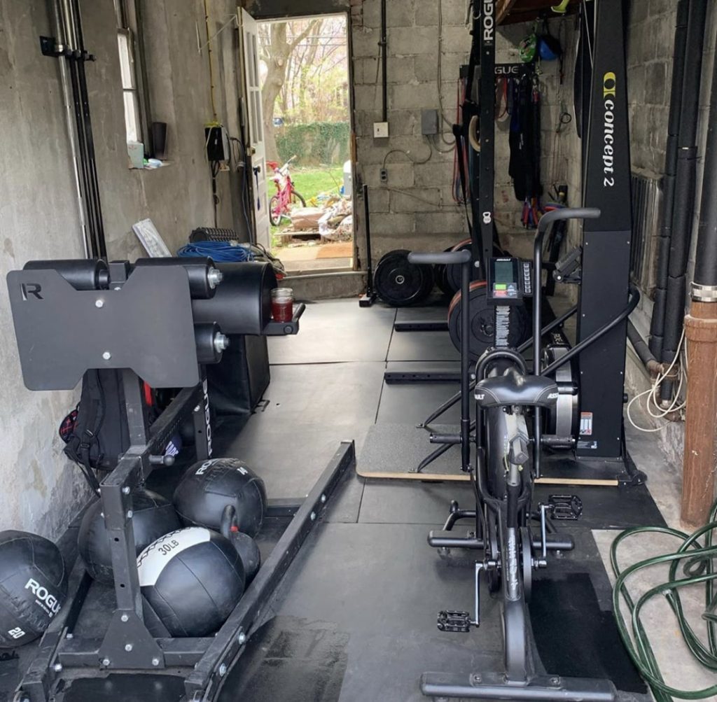 coach johnny home gym setup