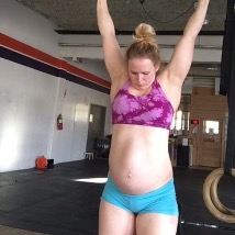 training pregnant woman with coning