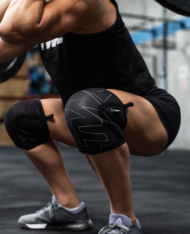 female athlete front squat every day
