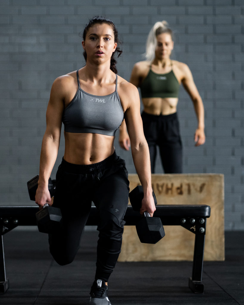 women busting fitness myths at the gym training