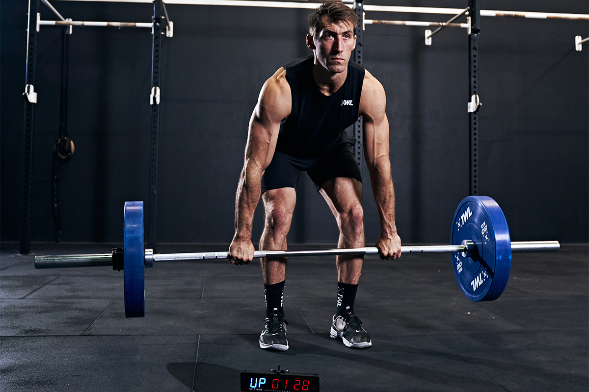 athlete following deadlift tips