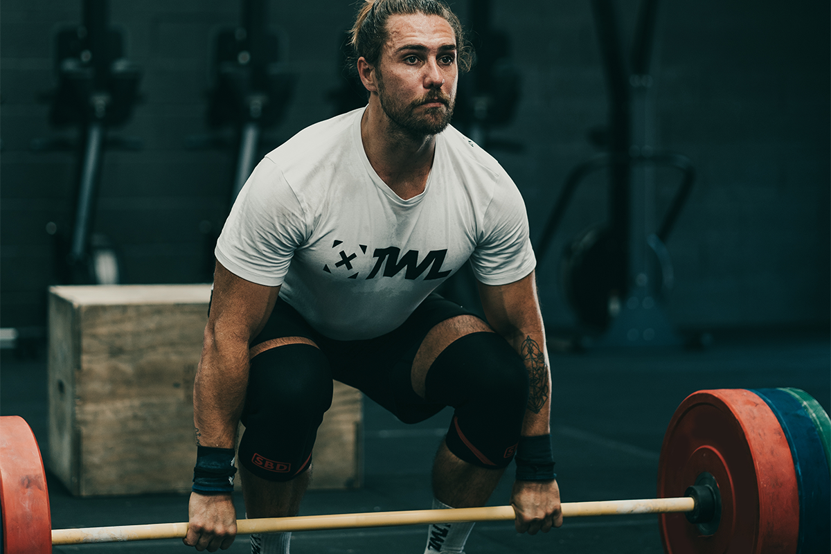 Khan Porter doing a clean deadlift